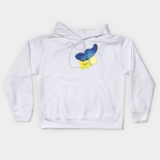 Butter flies butter that flies Kids Hoodie